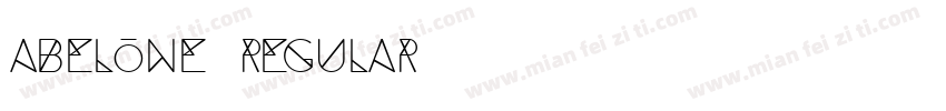 abelone regular字体转换